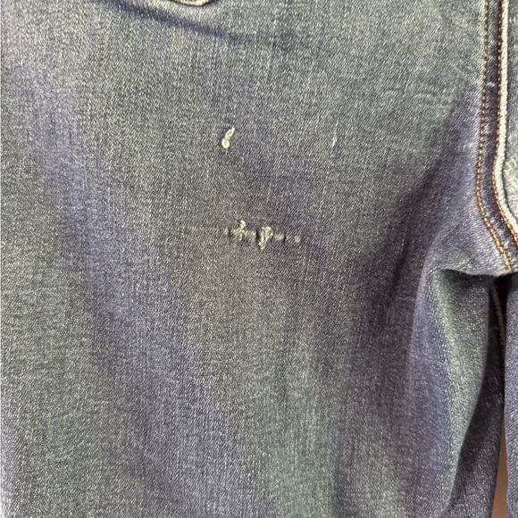 American Eagle Outfitters Dark Blue Super Hi-Rise Flare Jeans Next Level Stretch - Picture 4 of 9